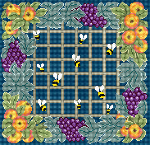 Apples & Grapes (dark background)
