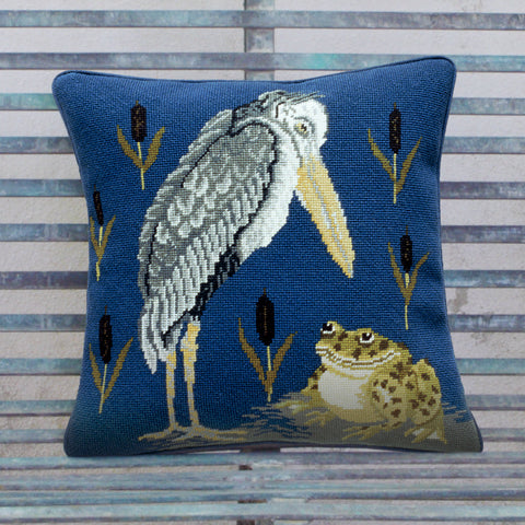 Frog & Stork cushion