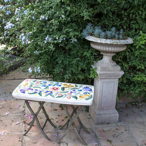 Georgian Stool Top (ivory background)
