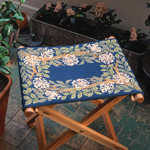 Honeysuckle Border as a stool top
