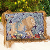 Lion needlepoint kit as a cushion