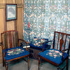 Strawberry Thief chairseats in Kelmscott Manor Strawberry Thief chairseats in Kelmscott Manor