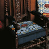 Dark Tulip & Rose tapestry kit stitched as a chairseat Dark Tulip & Rose tapestry kit stitched as a chairseat