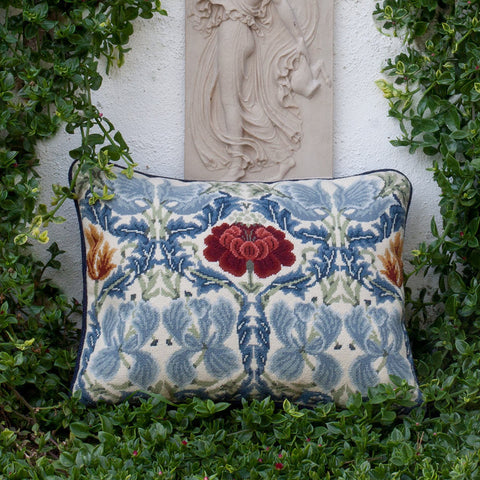 Tulip & Rose (ivory background) needlepoint kit