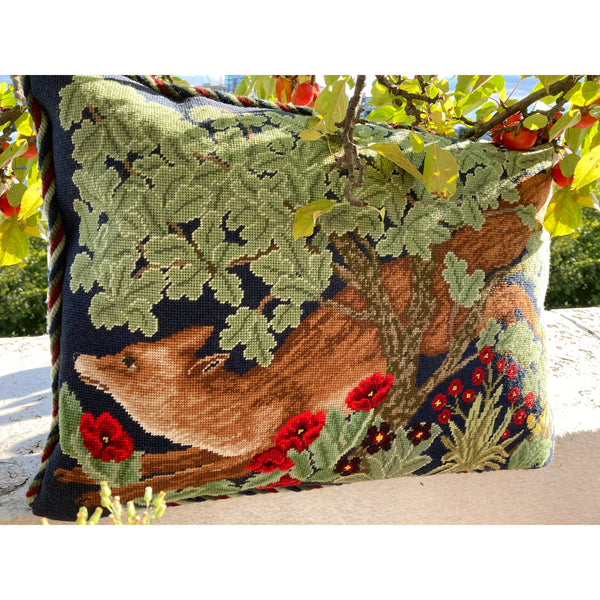 NeedlepointUS: Beth Russell Needlepoint - Henry Dearle Greenery Collection  - Deer Firescreen/Picture/Hanging - Kit, Tapestry Kits, DF0101K
