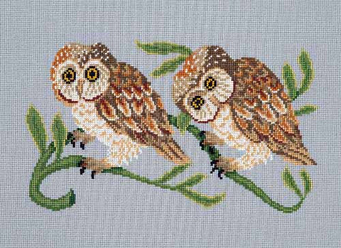 Owls cross stitch chart