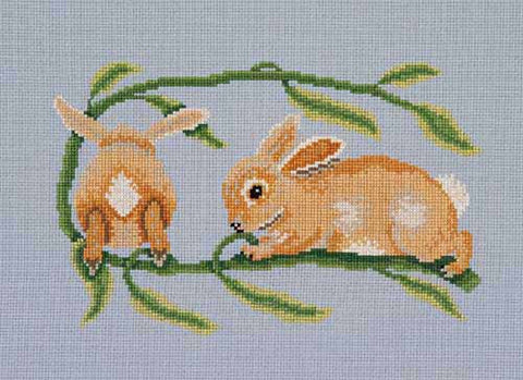 Rabbits cross stitch chart