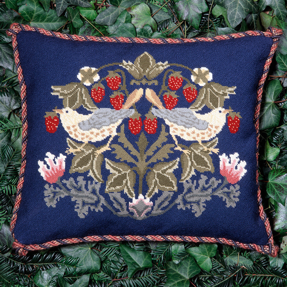 Strawberry thief outlet pillow